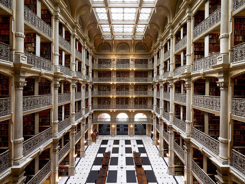 8 Most Gorgeous Libraries In The World George Peabody Library, Baltimore USA