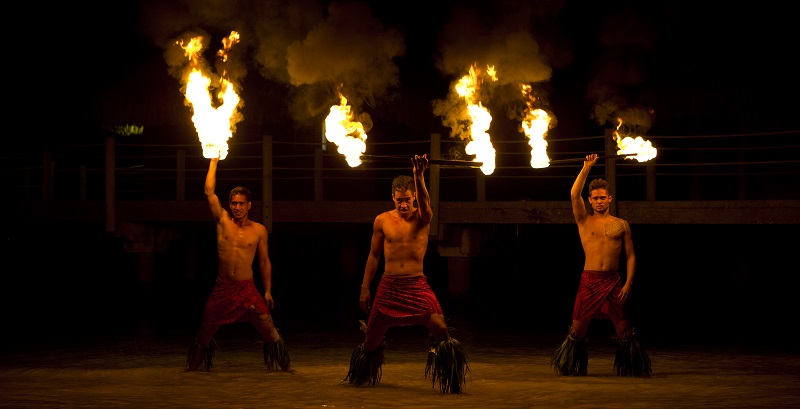 Fire Dance performance, Tahiti, French Polynesia 