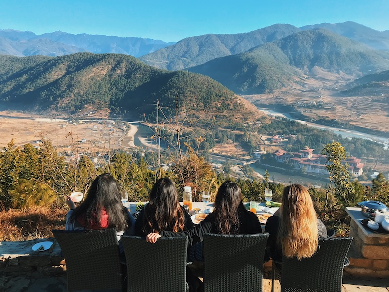 Nyilo (Winter Solstice) breakfast at Dhumra Farm Resort, Bhutan