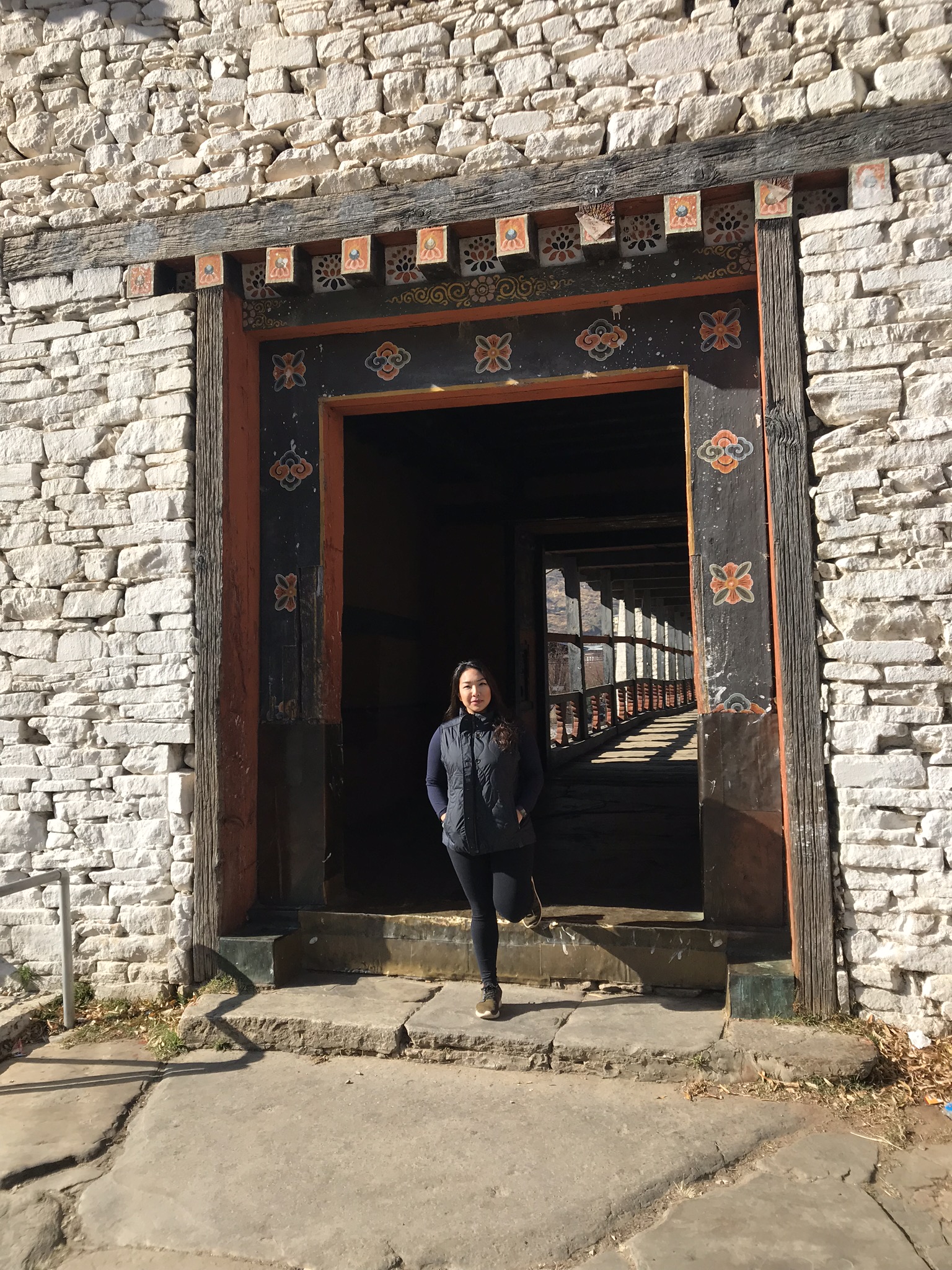 Bhutan painted doorway