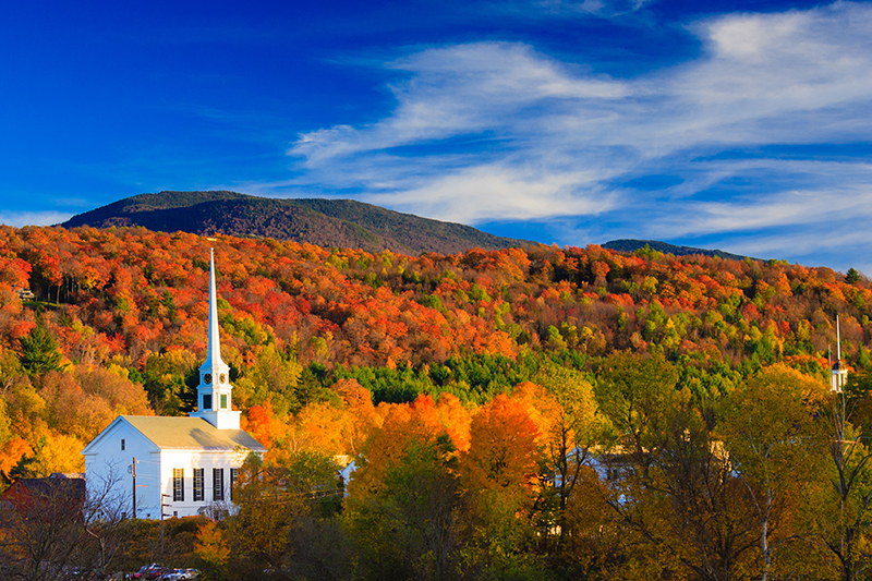 Fall foliage - Autumn leaves in New England, USA