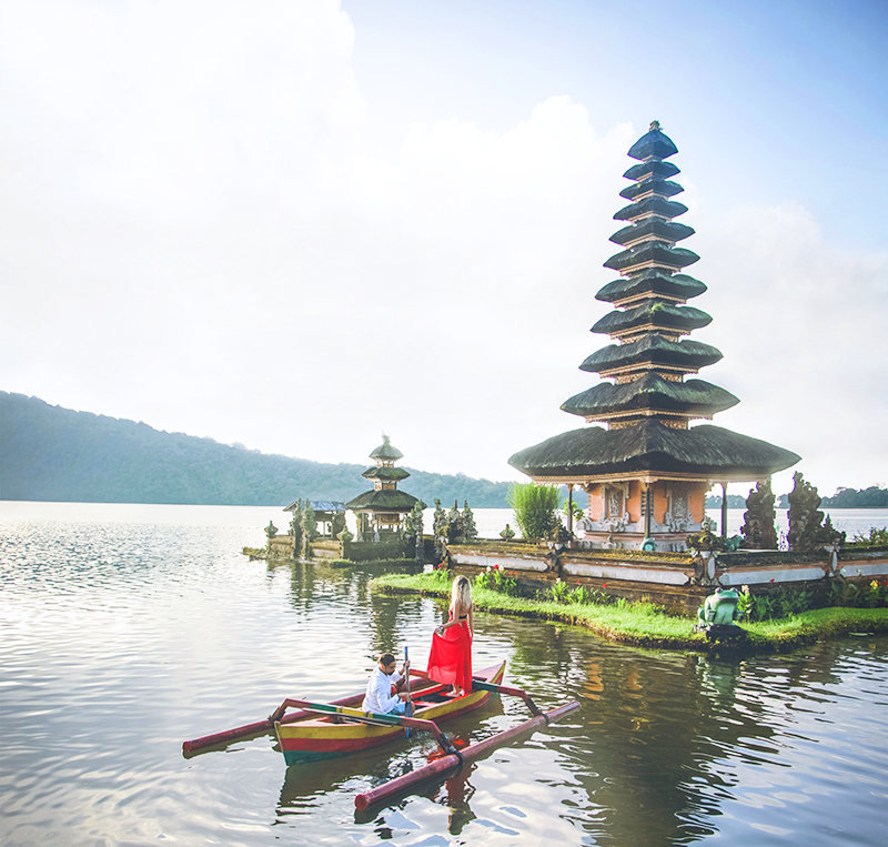 Peaceful, serene temple in Bali, Indonesia