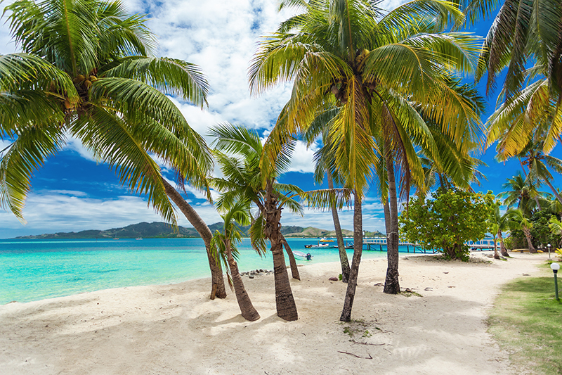 Tropical beach in Fiji