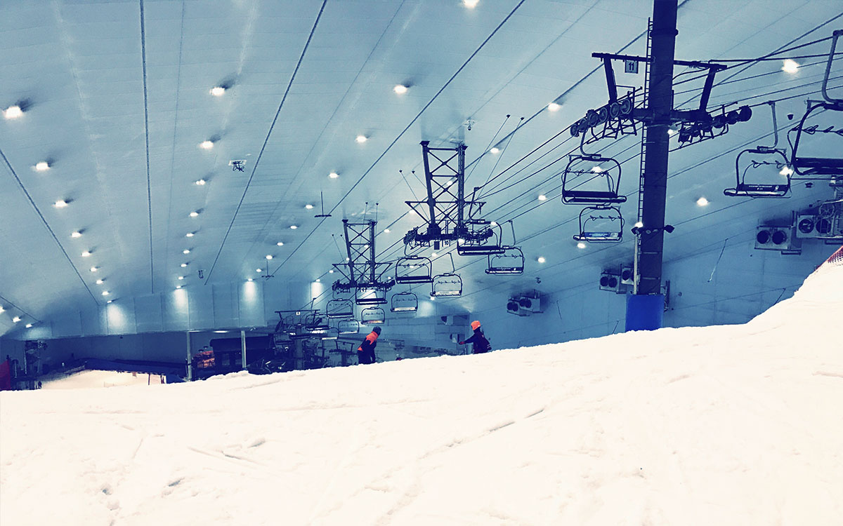 Go skiing at Ski Dubai