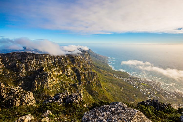 feng shui view of Table Mountain, Cape Town, South Africa