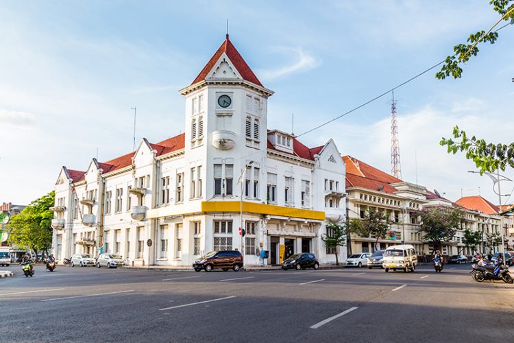 Colonial building in Surabya, Indonesia