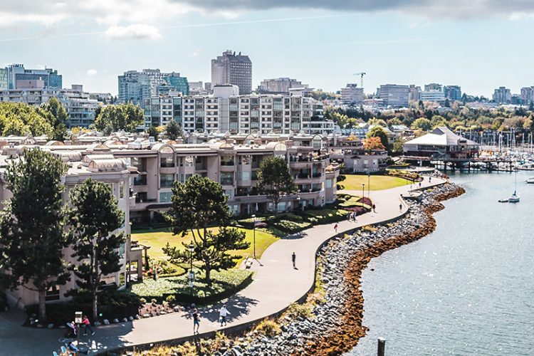 False Creek and Downtown Vancouver, Canada