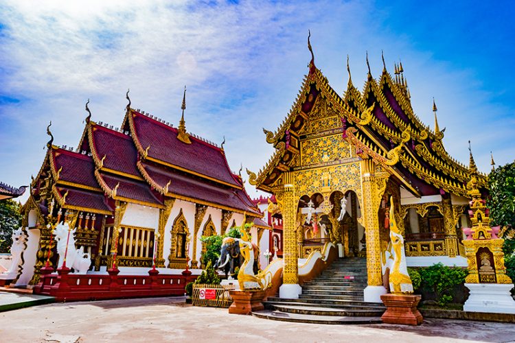 Buddhist temple Chiang Mai, Thailand